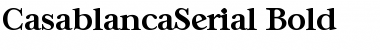 Download CasablancaSerial Font Download CasablancaSerial Font