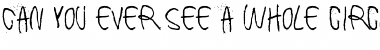 Download Can you ever see a whole circle Font Download Can you ever see a whole circle Font