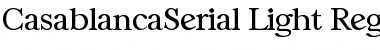 Download CasablancaSerial-Light Font Download CasablancaSerial-Light Font