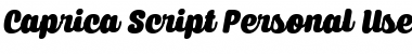 Download Caprica Script Personal Use Font Download Caprica Script Personal Use Font