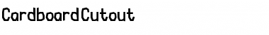 Download Cardboard-Cutout Font Download Cardboard-Cutout Font