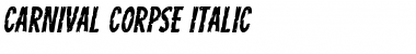 Download Carnival Corpse Italic Font Download Carnival Corpse Italic Font