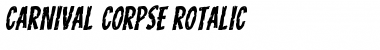 Download Carnival Corpse Rotalic Font Download Carnival Corpse Rotalic Font