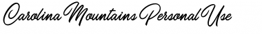 Download Carolina Mountains Personal Use Font Download Carolina Mountains Personal Use Font