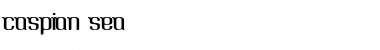 Download Caspian Sea Font Download Caspian Sea Font