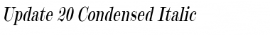 Download Update 20 Condensed Font Download Update 20 Condensed Font