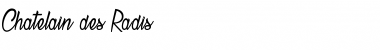 Download Chatelain des Radis Font Download Chatelain des Radis Font