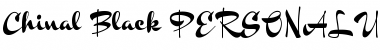 Download Chinal Black PERSONAL USE ONLY Font Download Chinal Black PERSONAL USE ONLY Font