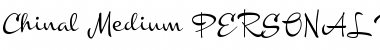 Download Chinal Medium PERSONAL USE ONLY Font Download Chinal Medium PERSONAL USE ONLY Font