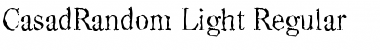 Download CasadRandom-Light Font Download CasadRandom-Light Font
