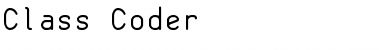 Download Class Coder Font Download Class Coder Font