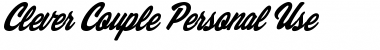 Download Clever Couple Personal Use Font Download Clever Couple Personal Use Font