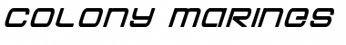 Download Colony Marines Bold Italic Font Download Colony Marines Bold Italic Font