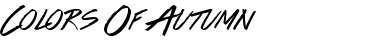 Download Colors Of Autumn Font Download Colors Of Autumn Font