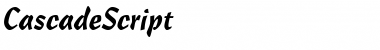 Download CascadeScript Font Download CascadeScript Font