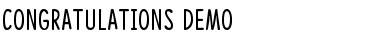 Download Congratulations DEMO Font Download Congratulations DEMO Font