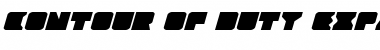 Download Contour of Duty Expanded Italic Font Download Contour of Duty Expanded Italic Font