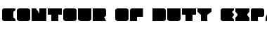 Download Contour of Duty Expanded Font Download Contour of Duty Expanded Font