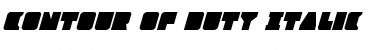 Download Contour of Duty Italic Font Download Contour of Duty Italic Font