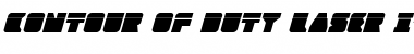 Download Contour of Duty Laser Italic Font Download Contour of Duty Laser Italic Font