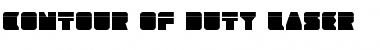 Download Contour of Duty Laser Font Download Contour of Duty Laser Font