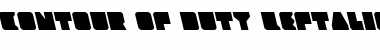 Download Contour of Duty Leftalic Font Download Contour of Duty Leftalic Font