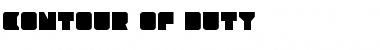 Download Contour of Duty Font Download Contour of Duty Font