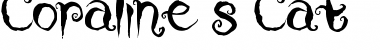 Download Coraline's Cat Font Download Coraline's Cat Font