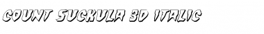 Download Count Suckula 3D Italic Font Download Count Suckula 3D Italic Font
