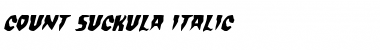Download Count Suckula Italic Font Download Count Suckula Italic Font