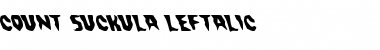 Download Count Suckula Leftalic Font Download Count Suckula Leftalic Font