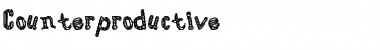 Download Counterproductive Font Download Counterproductive Font