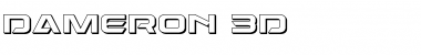Download Dameron 3D Font Download Dameron 3D Font
