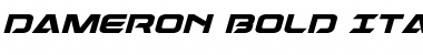Download Dameron Bold Italic Font Download Dameron Bold Italic Font