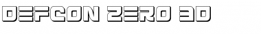 Download Defcon Zero 3D Font Download Defcon Zero 3D Font