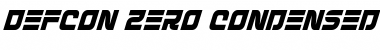 Download Defcon Zero Condensed Italic Font Download Defcon Zero Condensed Italic Font