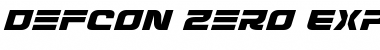 Download Defcon Zero Expanded Italic Font Download Defcon Zero Expanded Italic Font