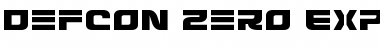 Download Defcon Zero Expanded Font Download Defcon Zero Expanded Font