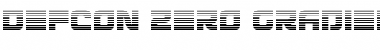 Download Defcon Zero Gradient Font Download Defcon Zero Gradient Font