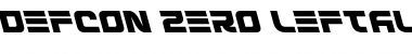 Download Defcon Zero Leftalic Font Download Defcon Zero Leftalic Font