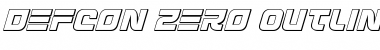 Download Defcon Zero Outline Italic Font Download Defcon Zero Outline Italic Font