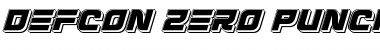 Download Defcon Zero Punch Italic Font Download Defcon Zero Punch Italic Font