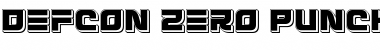 Download Defcon Zero Punch Font Download Defcon Zero Punch Font