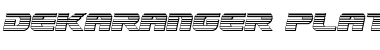 Download Dekaranger Platinum Italic Font Download Dekaranger Platinum Italic Font
