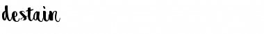 Download destain Font Download destain Font