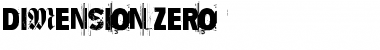 Download Dimension Zero Font Download Dimension Zero Font