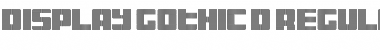 Download Display Gothic D Font Download Display Gothic D Font