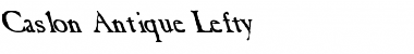 Download Caslon Antique Lefty Font Download Caslon Antique Lefty Font