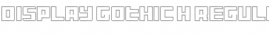 Download Display Gothic H Font Download Display Gothic H Font