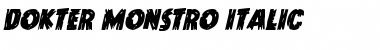 Download Dokter Monstro Italic Font Download Dokter Monstro Italic Font
